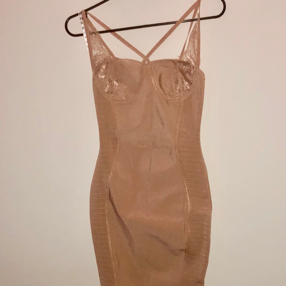 Bandage missguided midi dress size 0
